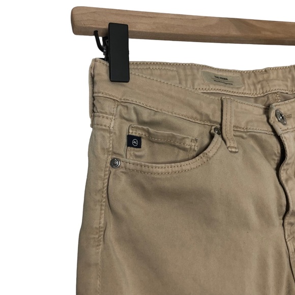 Adriano Goldschmied The Prima Mid-Rise Cigarette Cropped Skinny Khaki Pants - Picture 3 of 13